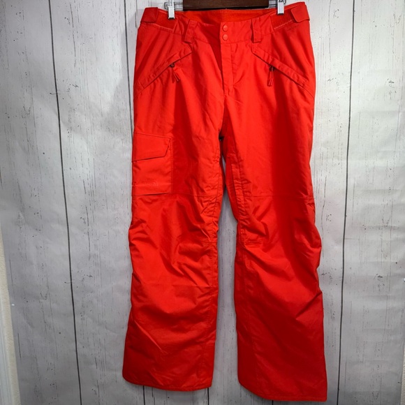 The North Face Pants - The North Face Women Orange Ski Snow Pants Size L Outdoor Adventure Snowboarding